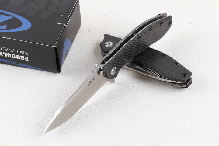 ZT0562CF CPM 20CV  Zero Tolerance Titanium handle folding knife UD405179